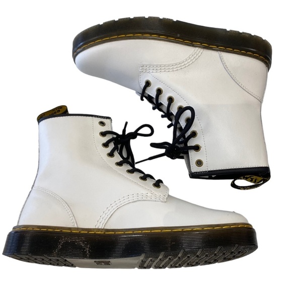 New Dr. Martens Zavala Combat Boots in White Size 9 - Picture 6 of 9